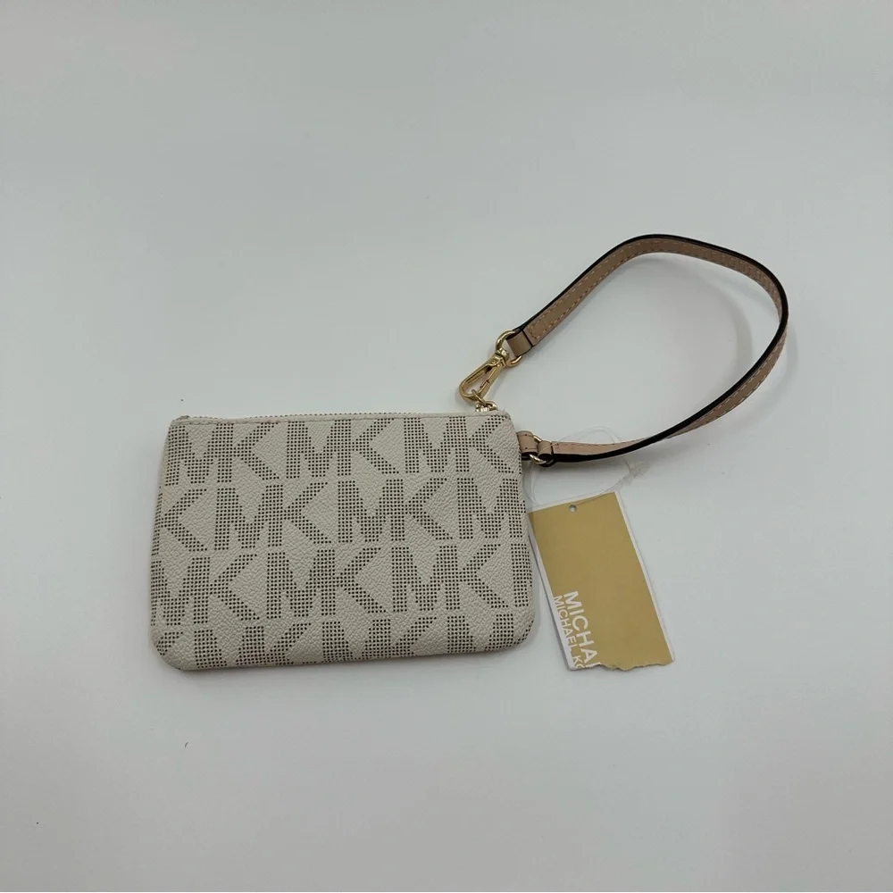 Michael Kors White Wristlet Wallet with Gold Detailing – NWT - Picture 5 of 6